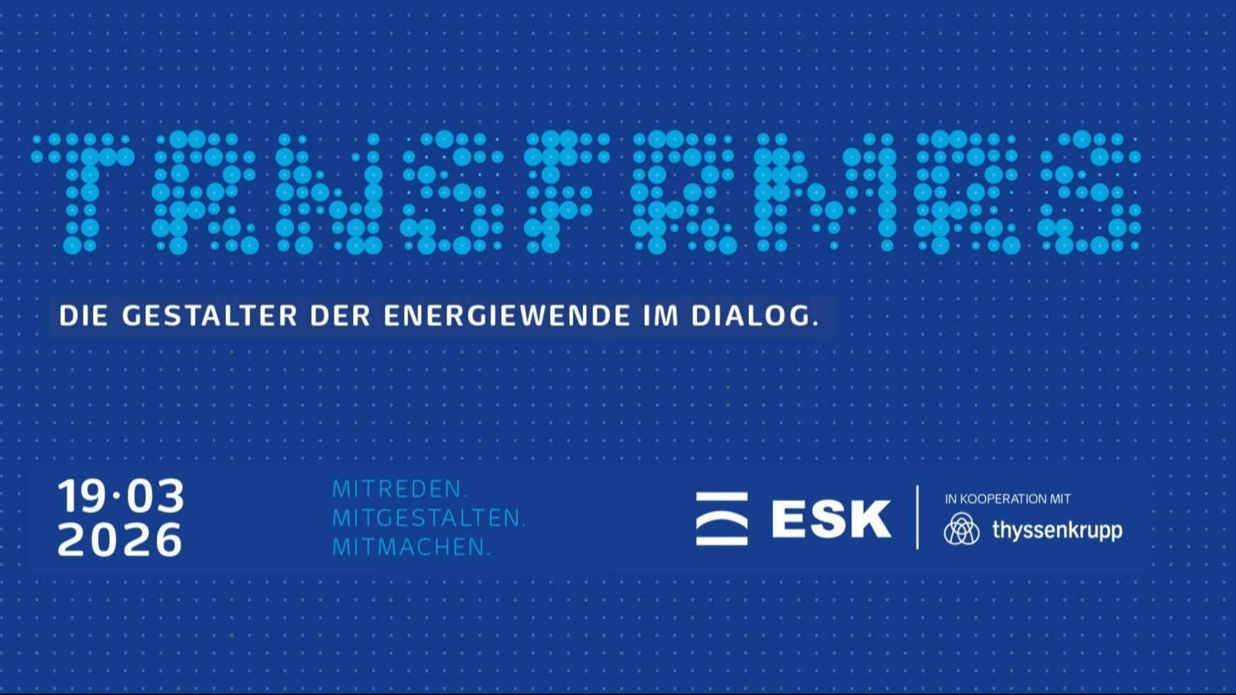 Bild zur Veranstaltung: TRNSFRMRS - Die Gestalter der Energiewende im Dialog